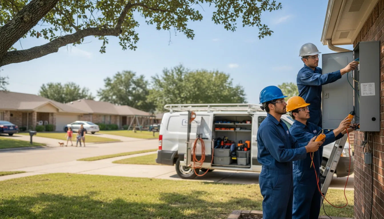 Certified electrician providing emergency electrical services in Dibble, OK